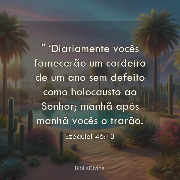 Ezequiel 46:13