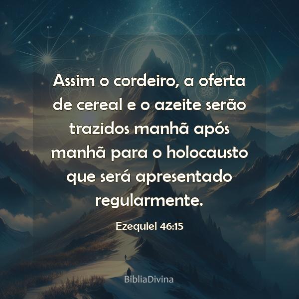 Ezequiel 46:15