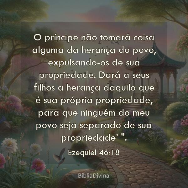 Ezequiel 46:18