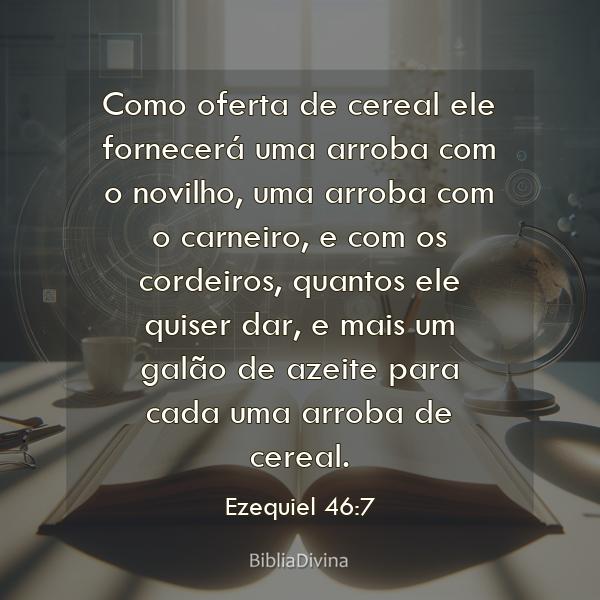 Ezequiel 46:7