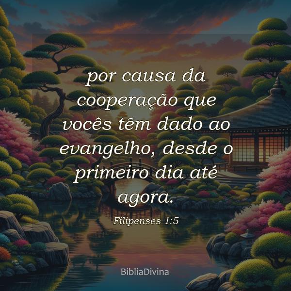 Filipenses 1:5