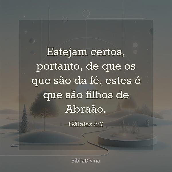 Gálatas 3:7