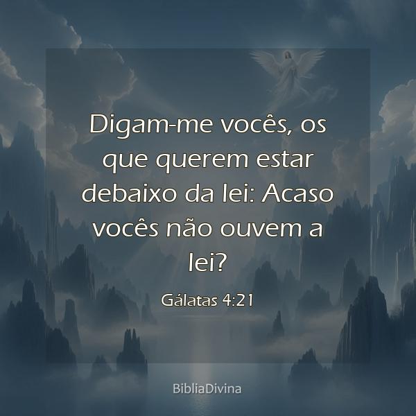 Gálatas 4:21