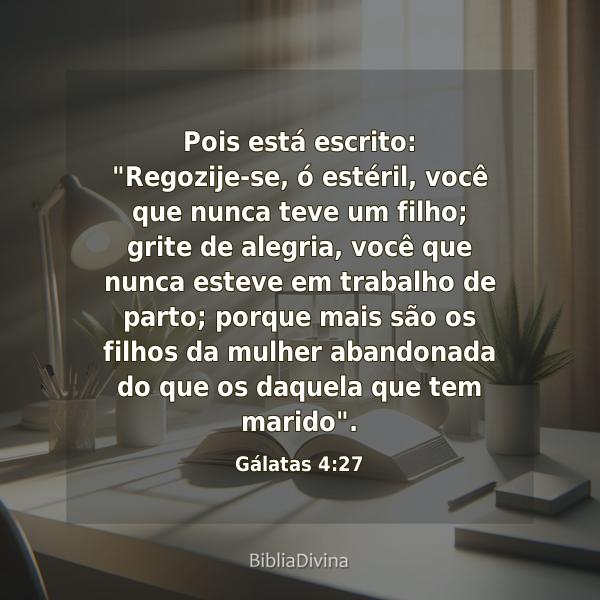 Gálatas 4:27