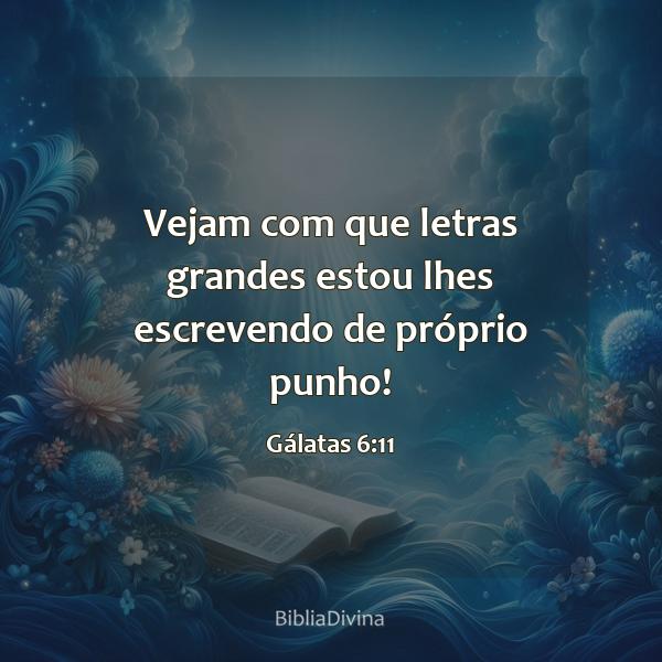 Gálatas 6:11