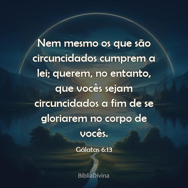 Gálatas 6:13