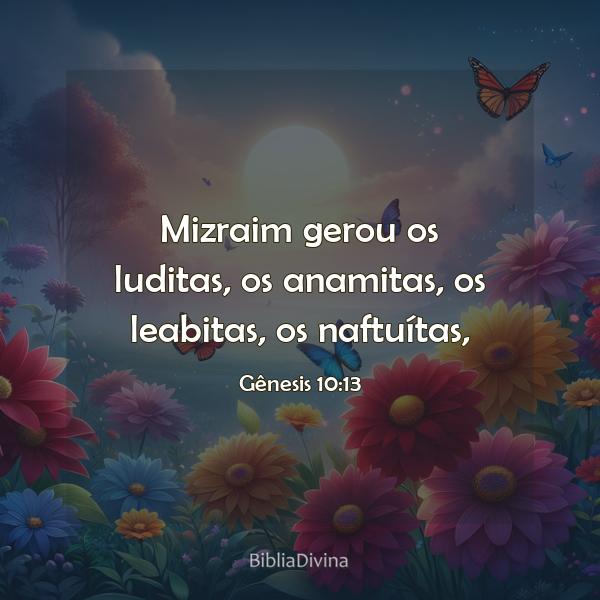 Gênesis 10:13