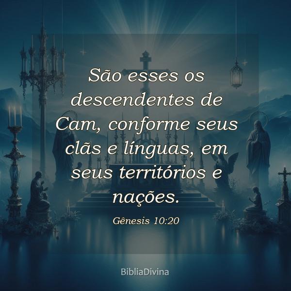 Gênesis 10:20