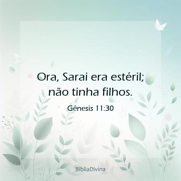 Gênesis 11:30