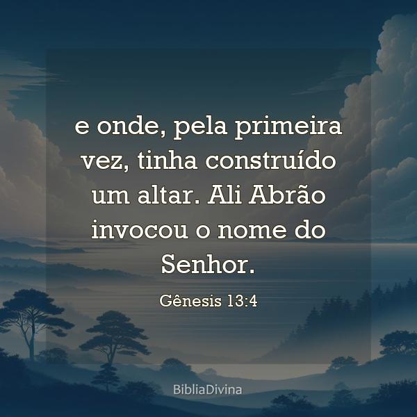 Gênesis 13:4