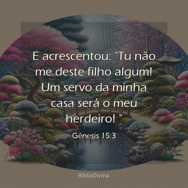 Gênesis 15:3