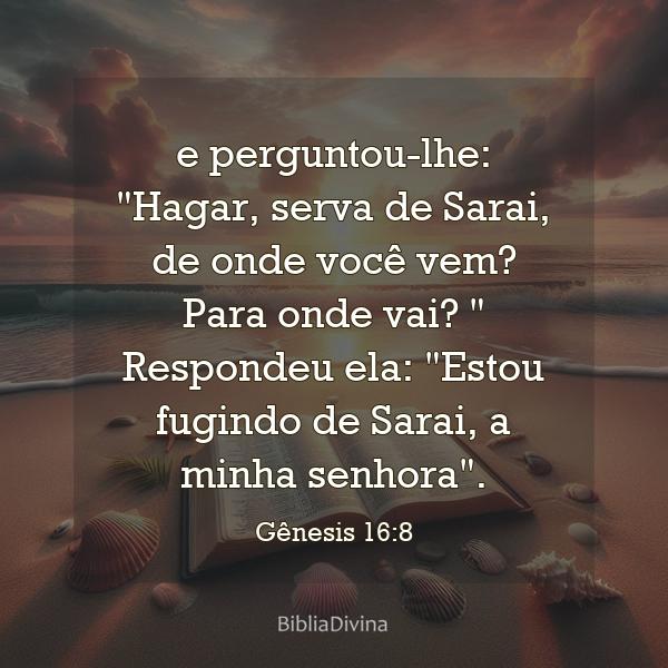 Gênesis 16:8