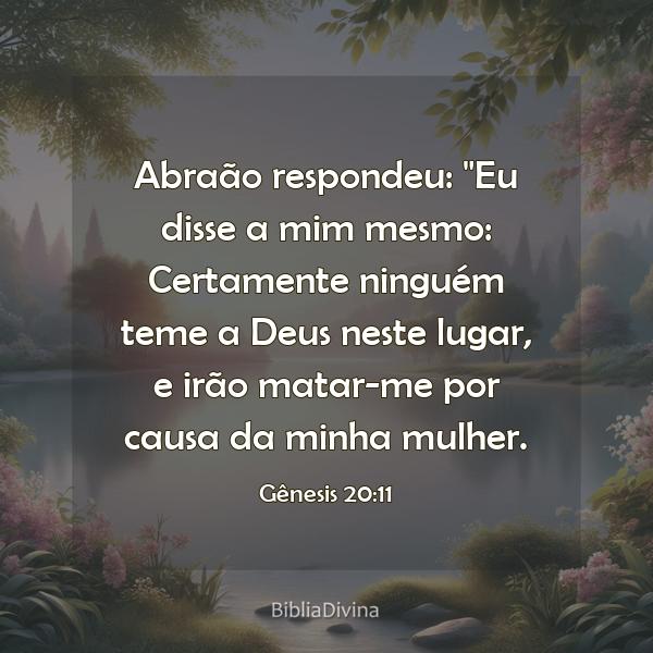 Gênesis 20:11