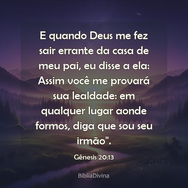 Gênesis 20:13