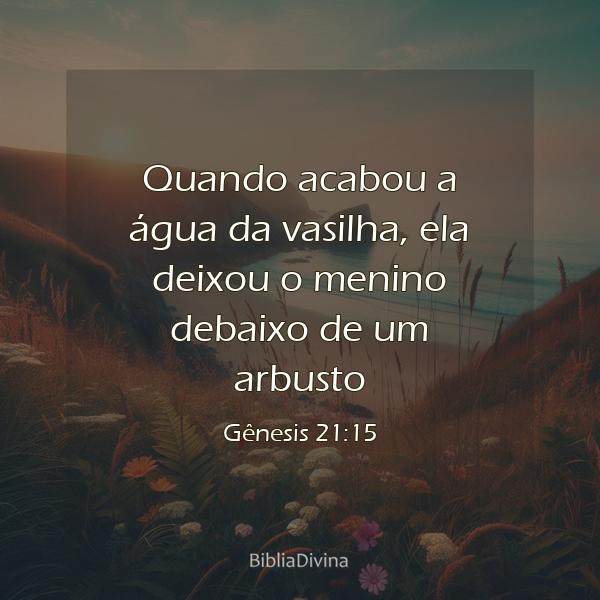 Gênesis 21:15