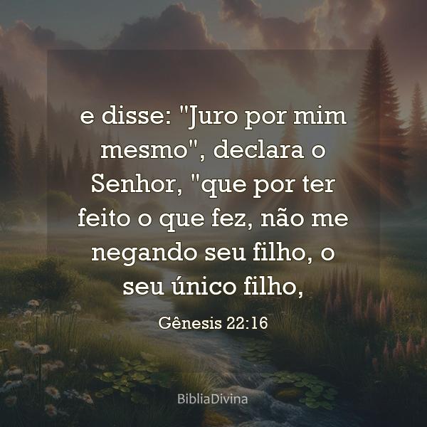 Gênesis 22:16