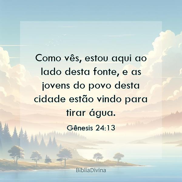 Gênesis 24:13