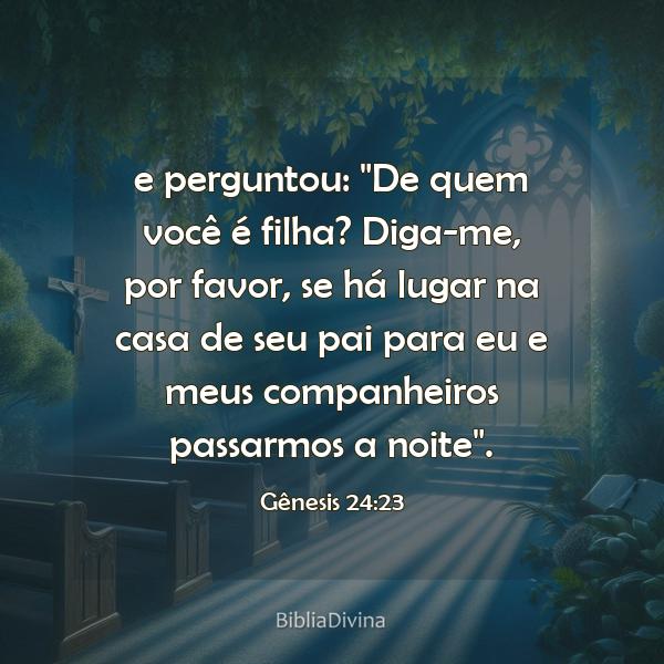 Gênesis 24:23