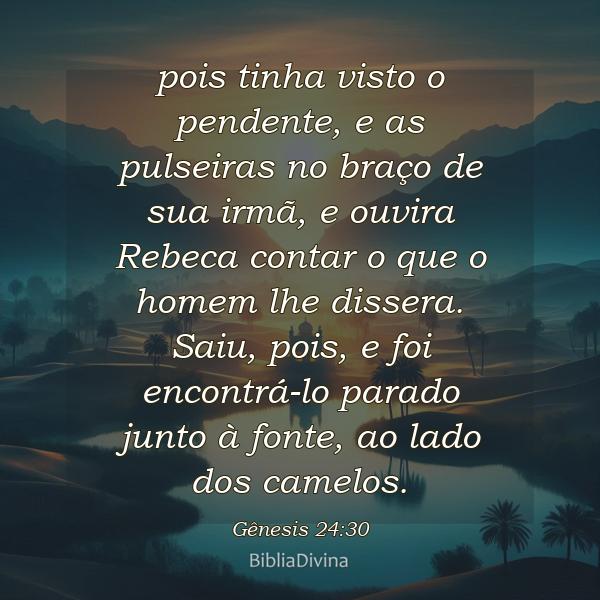 Gênesis 24:30