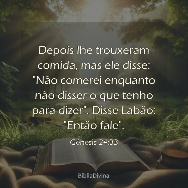 Gênesis 24:33