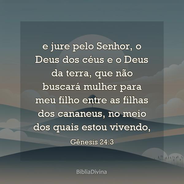 Gênesis 24:3