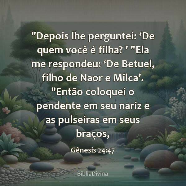 Gênesis 24:47