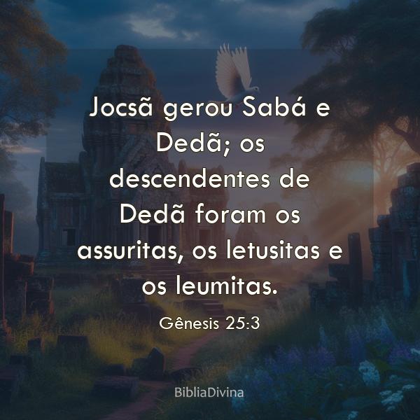 Gênesis 25:3