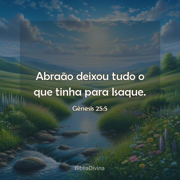 Gênesis 25:5