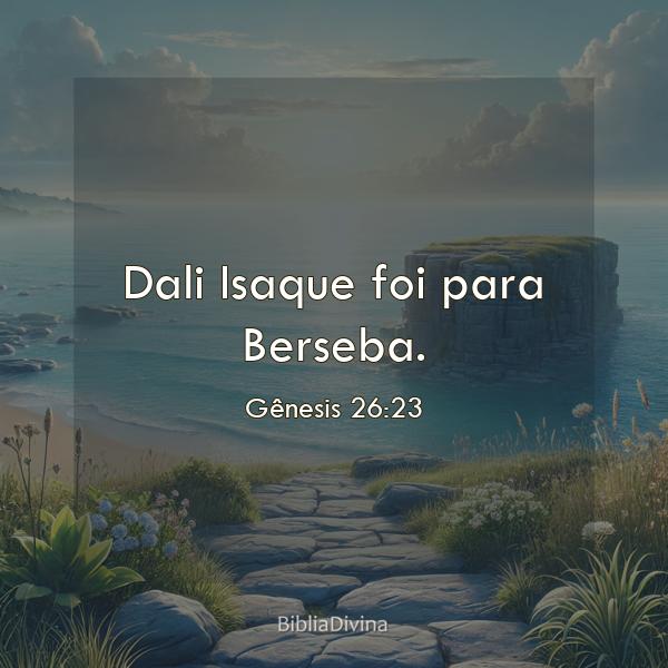 Gênesis 26:23