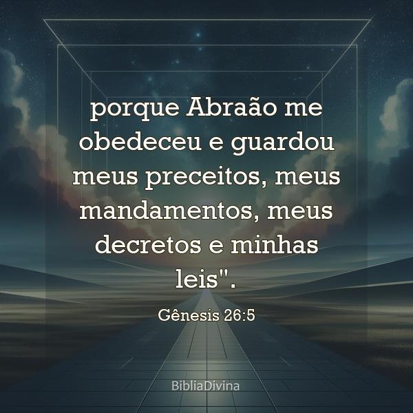 Gênesis 26:5