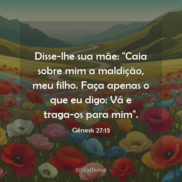 Gênesis 27:13