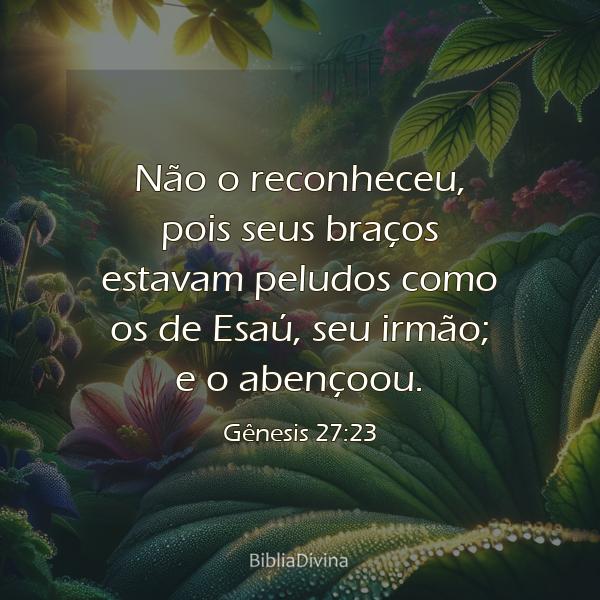 Gênesis 27:23