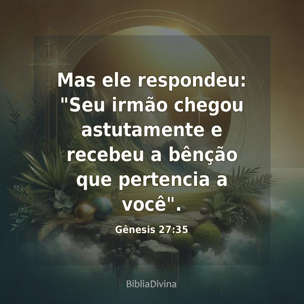 Gênesis 27:35