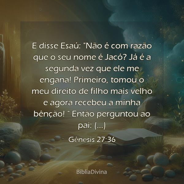 Gênesis 27:36