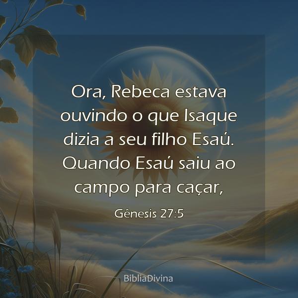 Gênesis 27:5