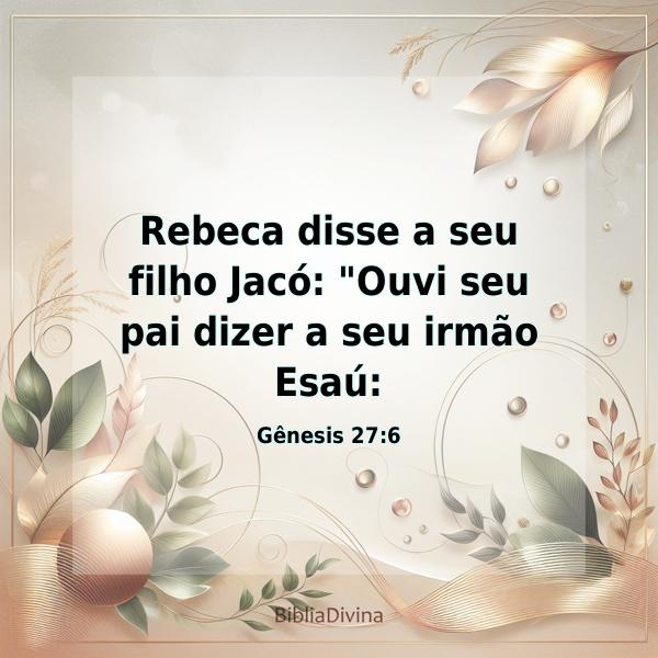 Gênesis 27:6