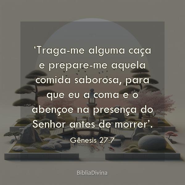 Gênesis 27:7