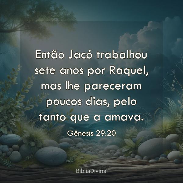 Gênesis 29:20