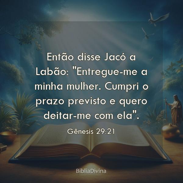 Gênesis 29:21