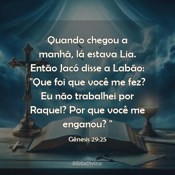 Gênesis 29:25