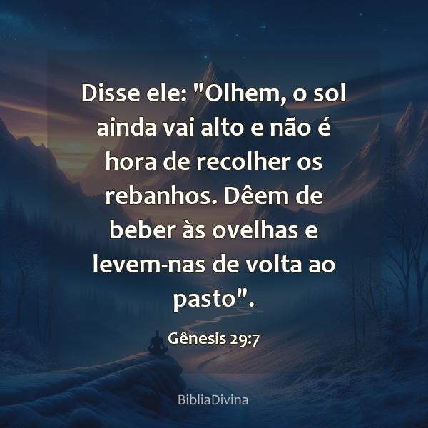 Gênesis 29:7