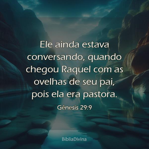 Gênesis 29:9