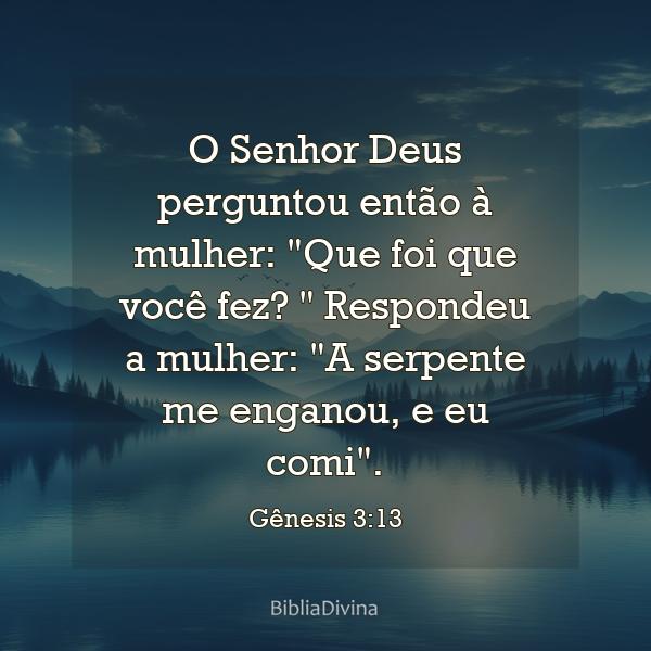 Gênesis 3:13