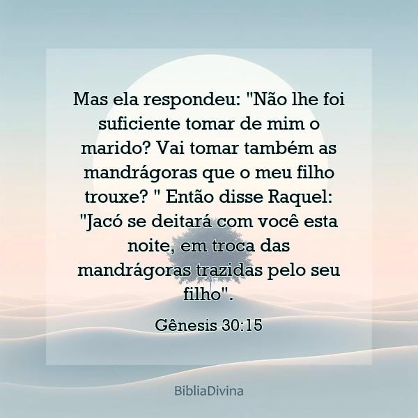 Gênesis 30:15