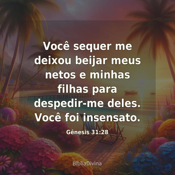 Gênesis 31:28