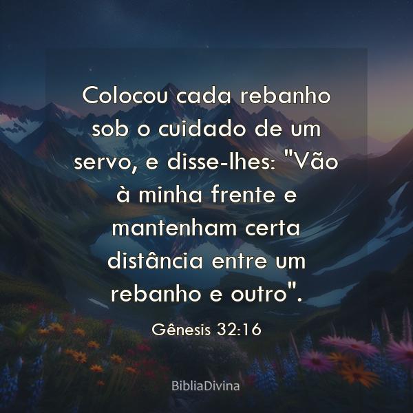 Gênesis 32:16