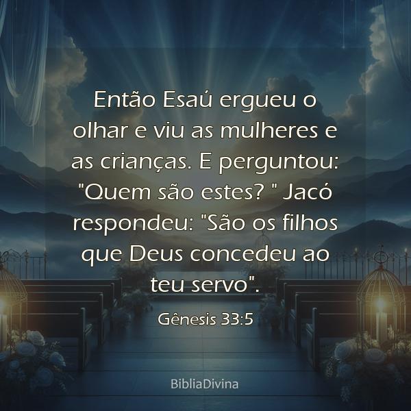 Gênesis 33:5