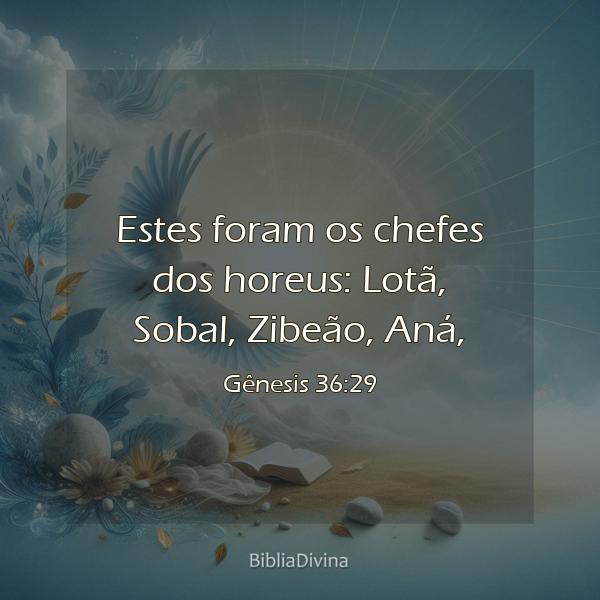 Gênesis 36:29