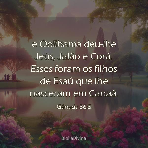 Gênesis 36:5