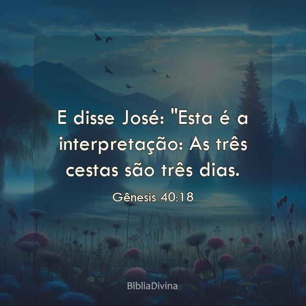 Gênesis 40:18